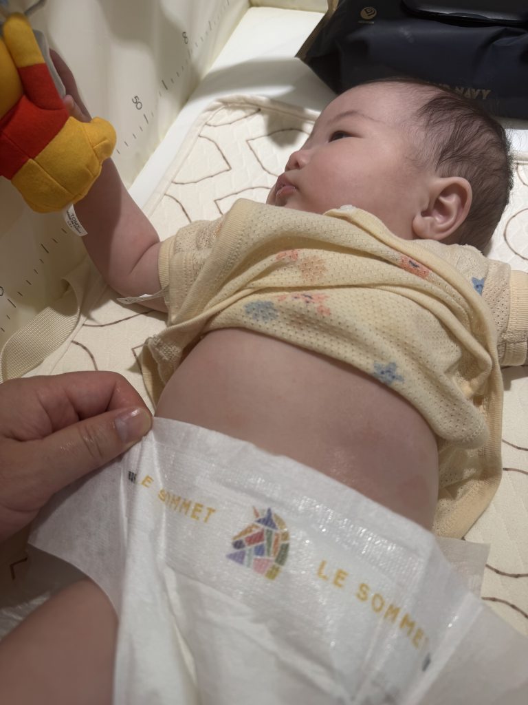 le sommet premium diaper on baby review