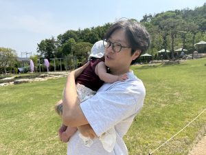 yangsan lavender cafe dad baby walk