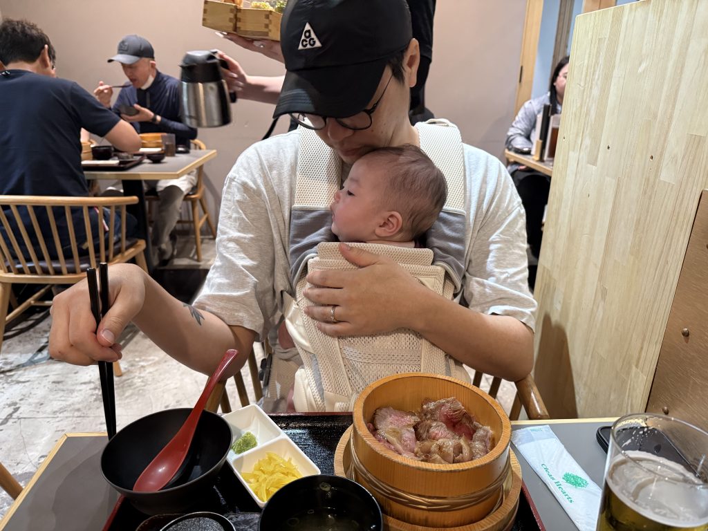 후쿠오카 하카타역 맛집 무사시 아기랑 식당 아기띠 실전 육아 여행 생생 후기